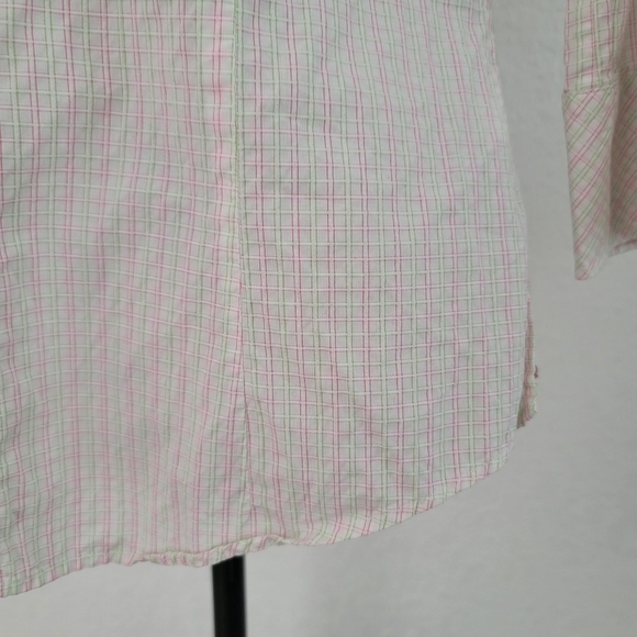 Lilly Pulitzer Colorful Pinstripe Button Up Blouse, Size 6 - Picture 10 of 13